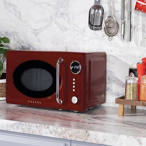 Vestel MD 20 YD Retro Bordo Mikrodalga Frn