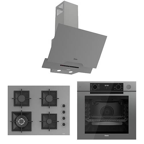 Ferre Artline Steam Gri Ankastre Set