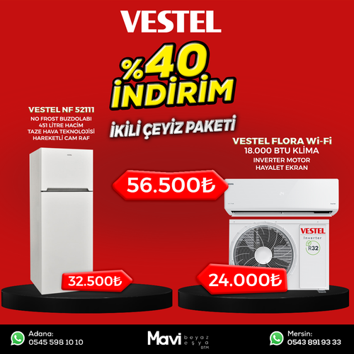 Vestel �kili �eyiz Seti Set 18