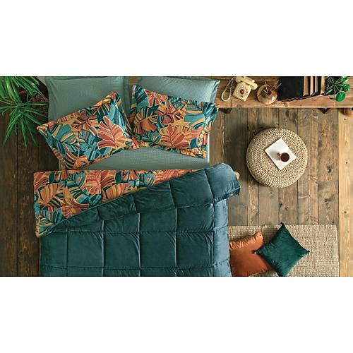 Puffy Elody Threefy Uyku Seti Petrol 195x215 ift Kiilik