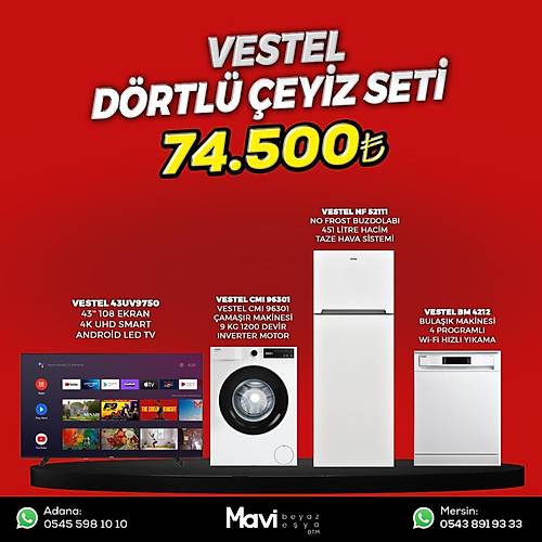 Vestel D�rtl� �eyiz Seti Set 23