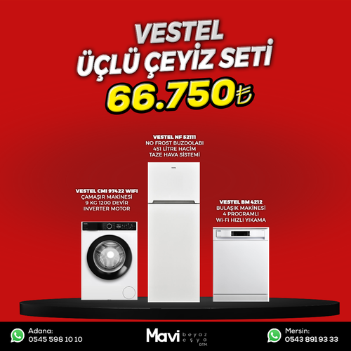 Vestel ��l� �eyiz Seti Set 6