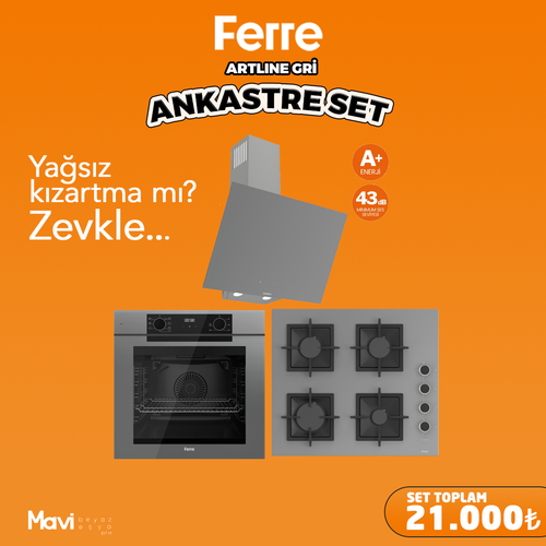 Ferre Artline Gri Ankastre Set