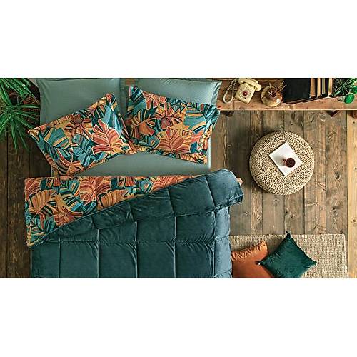 Puffy Elody Threefy Uyku Seti Petrol 195x215 ift Kiilik