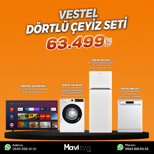 Vestel Drtl eyiz Seti Set 23