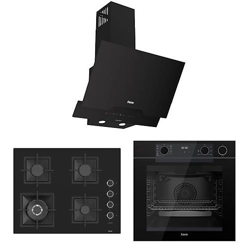 Ferre Artline Steam Siyah Ankastre Set
