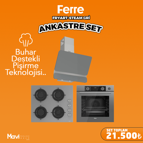 Ferre FryArt-Steam Gri Ankastre Set