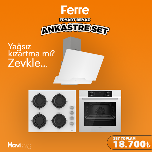 Ferre FryArt Beyaz Ankastre Set