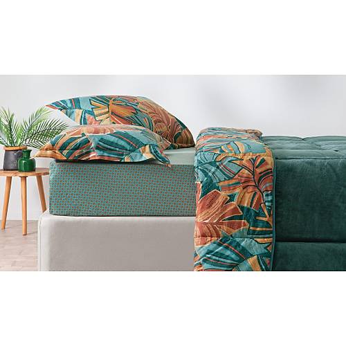 Puffy Elody Threefy Uyku Seti Petrol 195x215 ift Kiilik