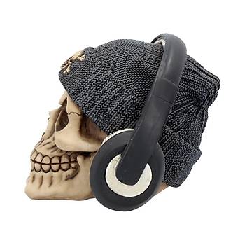 Dead Beat (Grey) 17cm Dekoratif Kurukafa
