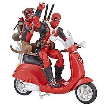 Hasbro Marvel Legends - MBaku Deadpool On Scooter Wth Dogpool