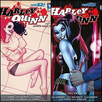2 Adet Dergi Harley Quinn Cilt 1 Şehrin Ateşlisi - Harley Quinn Cilt 2 Güç Kesintisi