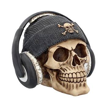 Dead Beat (Grey) 17cm Dekoratif Kurukafa