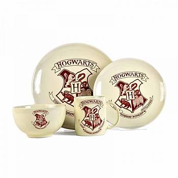 HARRY POTTER 4 PIECE DINNER SET - HOGWARTS CREST