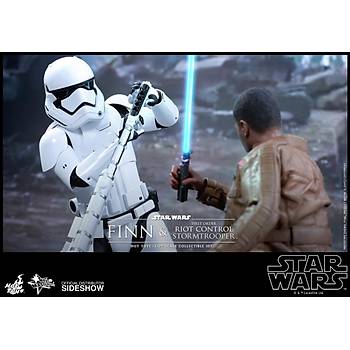 Finn and First Order Riot Control Stormtrooper