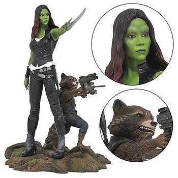 Marvel Gallery Statue- Gamora & Rocket Raccoon Gotg 