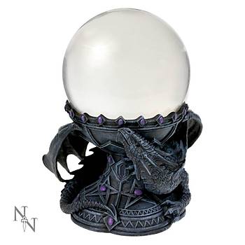 Nemesis Dragon Beauty Crystal Ball Holder (AS) 18cm