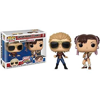 Funko POP 2-Pack Capcom Vs. Marvel Captain Marvel Vs Chun-Li