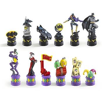 Noble Collection The Batman Chess Set ( The Dark Knight vs The Joker ) Satran Seti