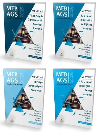 Pelikan MEB-AGS Mevzuat Bilgisi Konu Anlatımlı Video Fasikül 4 lü Set - Sebahattin Eker Pelikan Yayınları