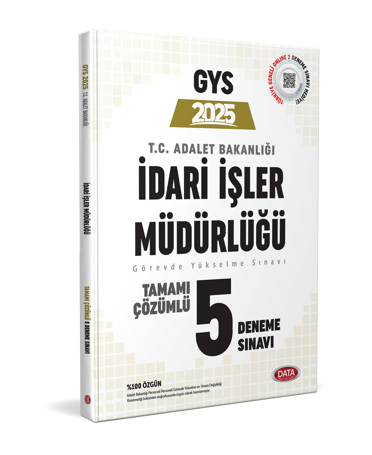 Data Yayınları Adalet Bakanlığı İdari İşler Müdürlüğü GYS Tamamı Çözümlü 5 Deneme Sınavı
