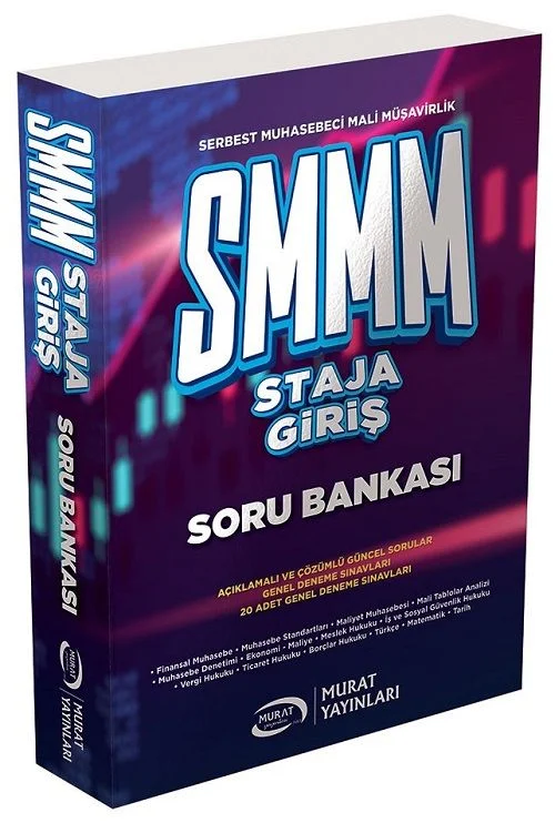 Murat Yayınları SMMM Staja Giriş Soru Bankası Çözümlü