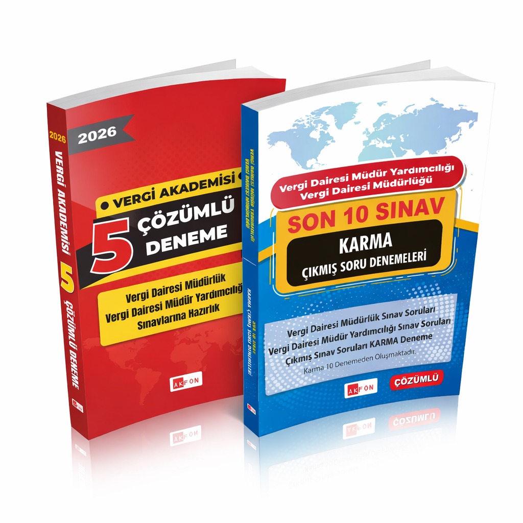 Vergi Akademisi Karma Çıkmış Soru Denemeleri + Özgün 5 Deneme Seti