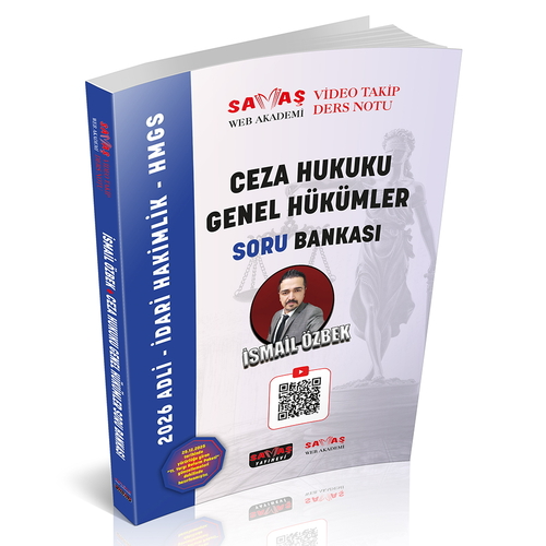 Savaş Yayınları 2026 Adli-İdari Hakimlik HMGS Ceza Hukuku Genel Hükümler Soru Bankası İsmail Özbek