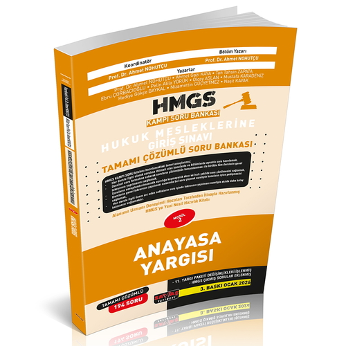 Savaş Yayınları HMGS Kampı Anayasa Yargısı Soru Bankası Savaş Yayınları 2026