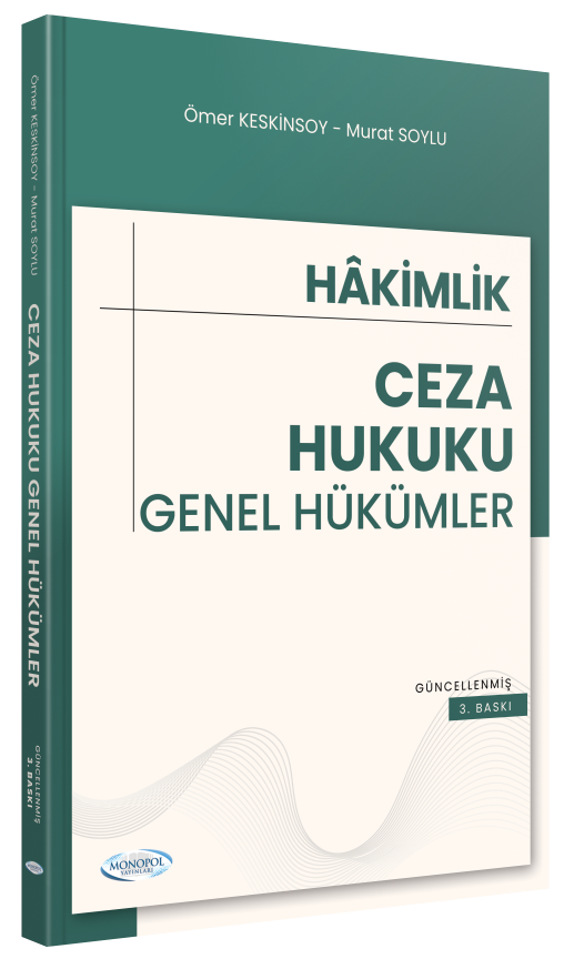 Ceza Hukuku Genel Hükümler Ömer Keskinsoy, Murat Soylu Monopol Yayınları