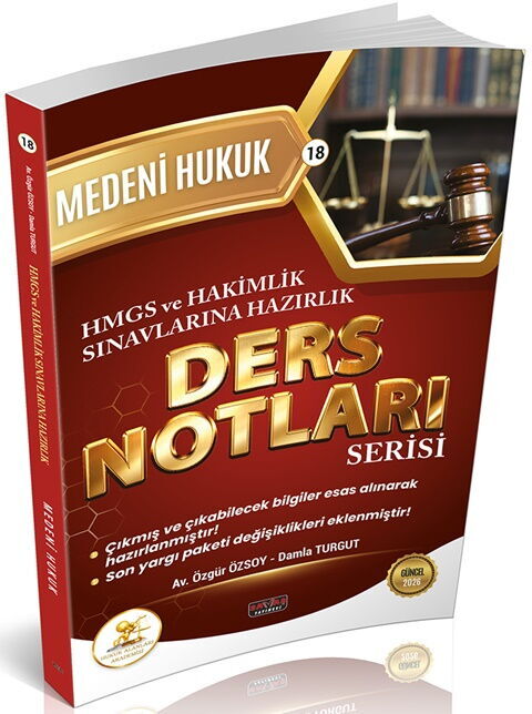 Savaş Yayınları 2026 HUKAL HMGS-HAKİMLİK Medeni Hukuk Ders Notları Özgür Özsoy, Damla Turgut