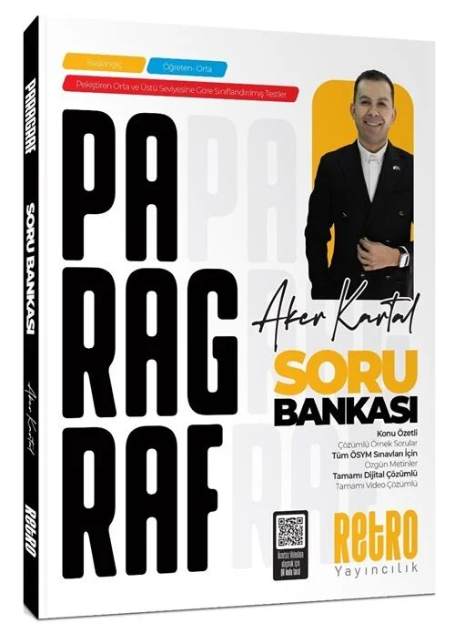 Retro KPSS ALES DGS TYT AYT Paragraf Soru Bankası Çözümlü - Aker Kartal Retro Yayıncılık