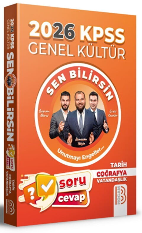 Benim Hocam Yayınları 2026 KPSS Genel Kültür Sen Bilirsin Tarih Coğrafya Vatandaşlık Soru Cevap Kitabı