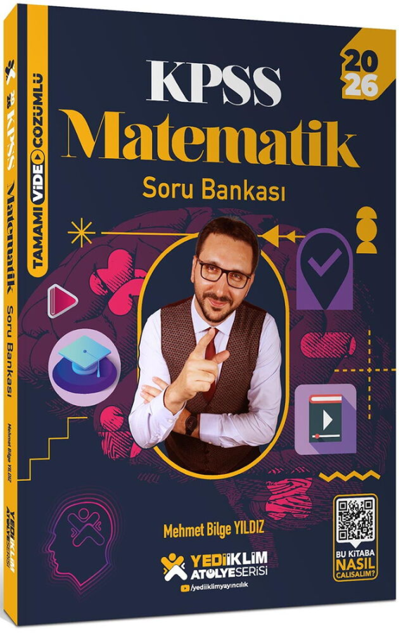 Yediiklim Yayınları 2026 KPSS Atölye Serisi Genel Yetenek Matematik Tamamı Video Çözümlü Soru Bankası Mehmet Bilge Yıldız