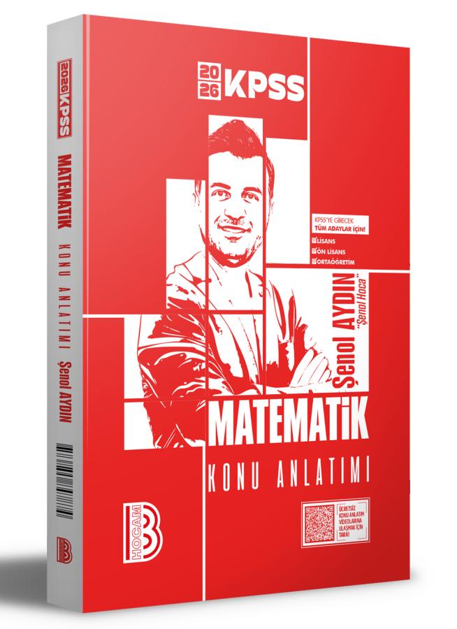 Benim Hocam 2026 KPSS Matematik Konu Anlatımı - Şenol Aydın Benim Hocam Yayınları