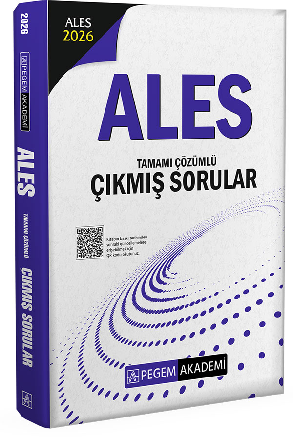 Pegem 2026 ALES Çıkmış Sorular Çözümlü Pegem Akademi Yayınları