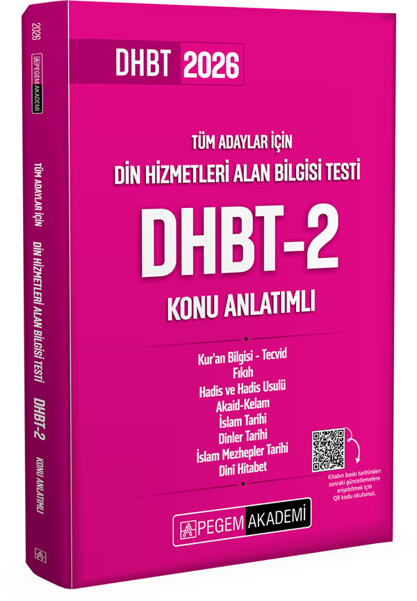 2026 Din Hizmetleri Alan Bilgisi Testi DHBT-2 Konu Anlatımlı