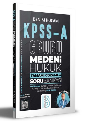 Benim Hocam Yayınları KPSS A Grubu Medeni Hukuk Tamamı Çözümlü Soru Bankası