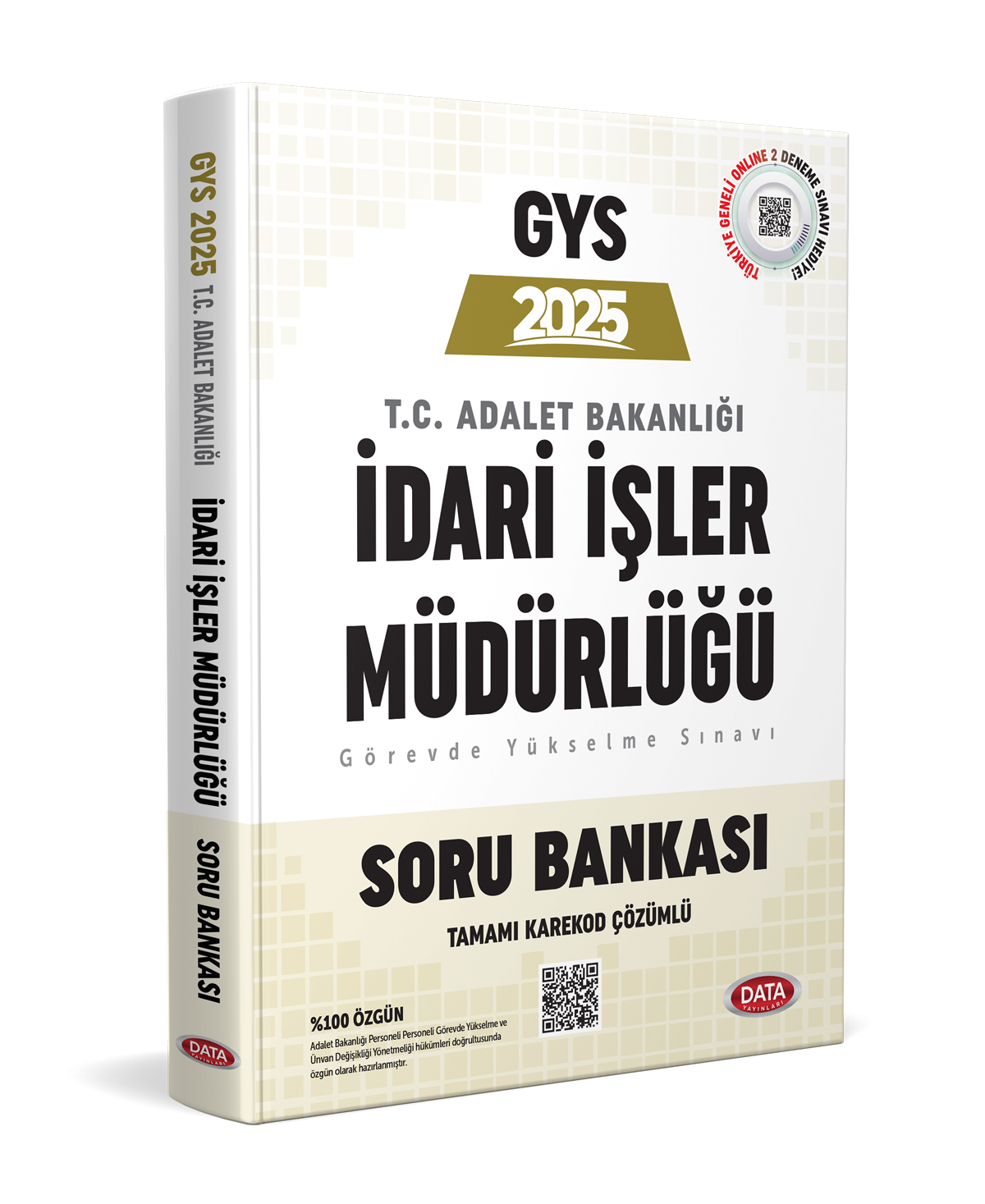 Data Yayınları Adalet Bakanlığı İdari İşler Müdürlüğü GYS Soru Bankası - Karekod Çözümlü