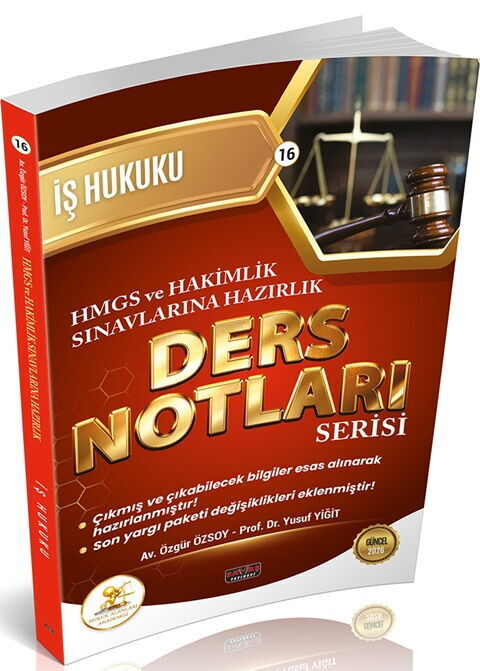Savaş Yayınları 2026 HUKAL HMGS-HAKİMLİK İş Hukuku Ders Notları Mahmut İmrağ, Özgür