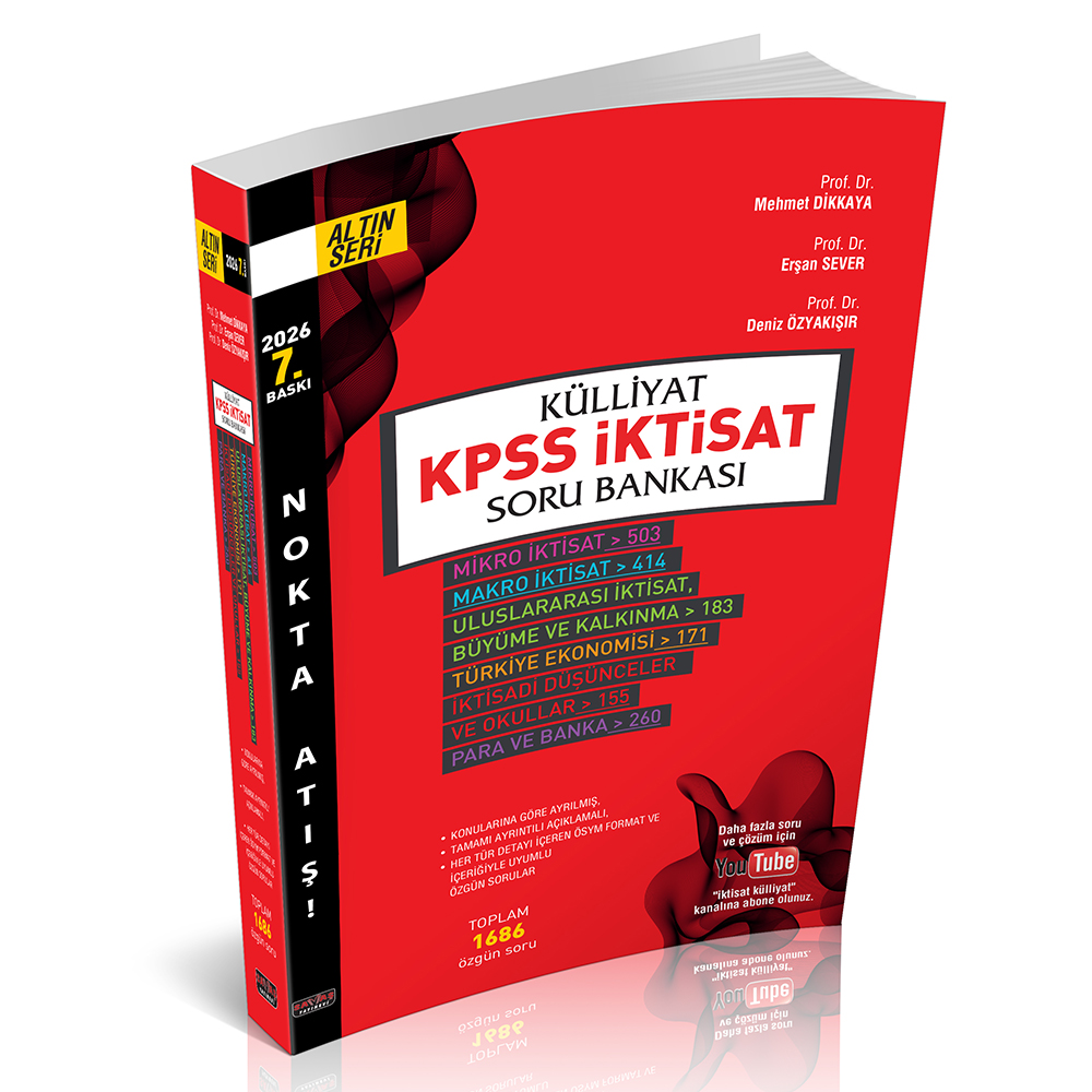 Savaş Yayınevi Külliyat KPSS İktisat Soru Bankası Mehmet Dikkaya, Erşan Sever, Deniz Özyakışır