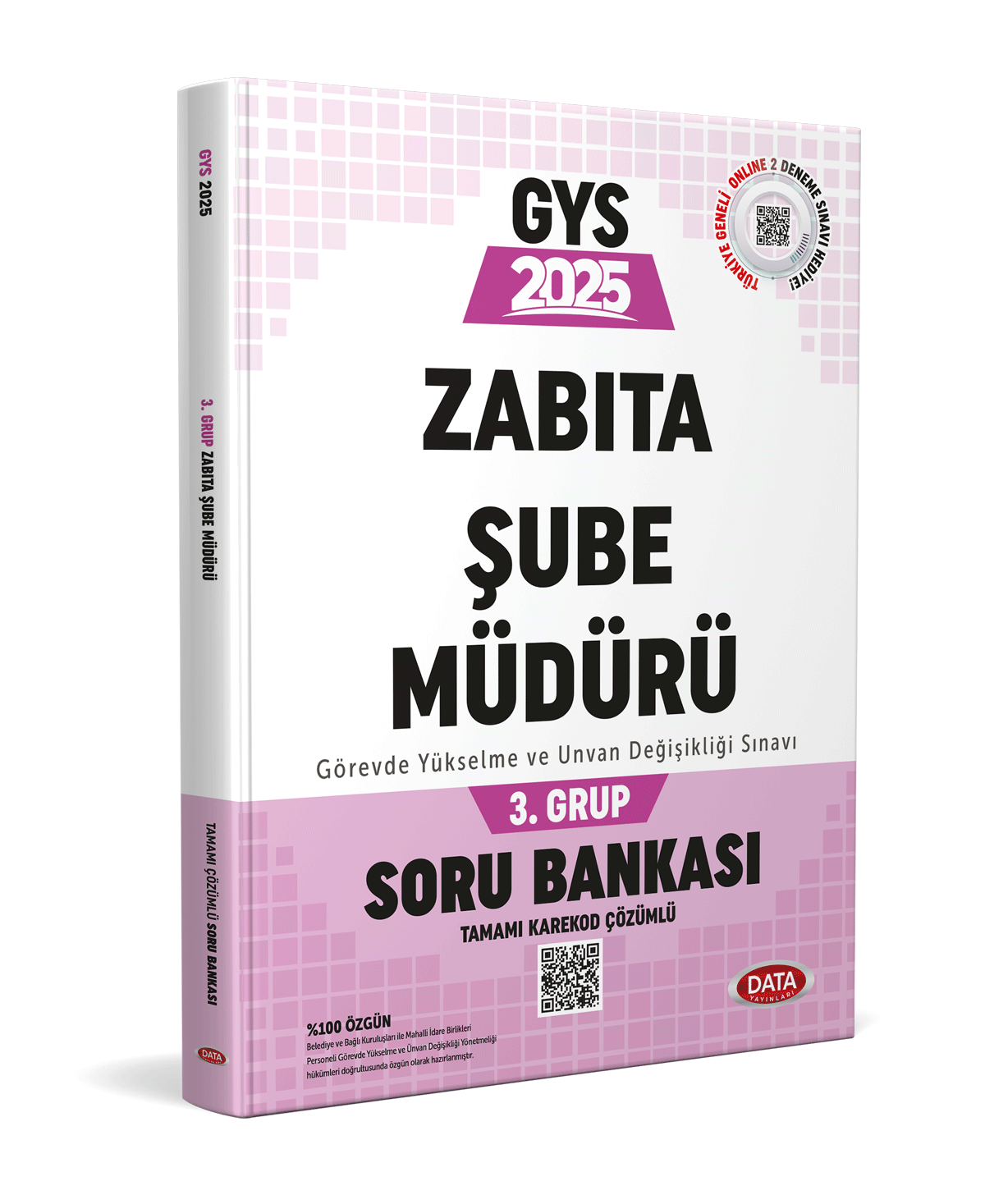Data Yayınları Belediye Zabıta Personeli Zabıta Şube Müdürü 3. Grup Soru Bankası