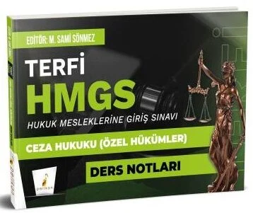 Pelikan TERFİ HMGS Ceza Hukuku Özel Hükümler Ders Notları - M. Sami Sönmez Pelikan Yayınları