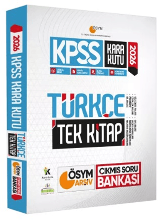 Kara Kutu Yayınları 2026 KPSS Kara Kutu Türkçe Tek Kitap ÖSYM Arşiv Çıkmış Soru Bankası Konu Özetli Dijital Çözümlü