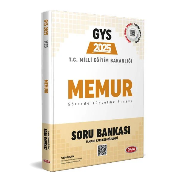 Data Yayınları Milli Eğitim Bakanlığı Memur GYS Soru Bankası Karekod Çözümlü