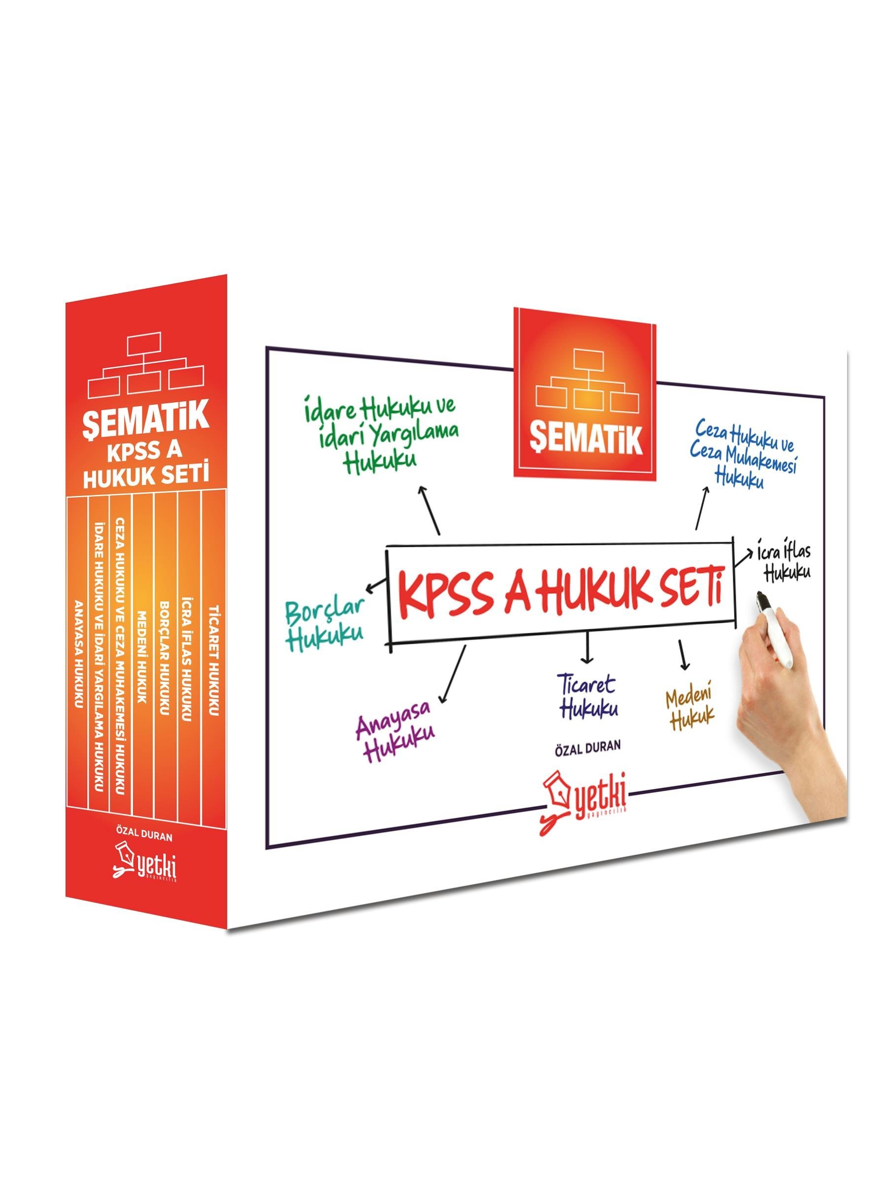 Yetki Yayınları 2026 KPSS A Grubu Şematik Hukuk Seti