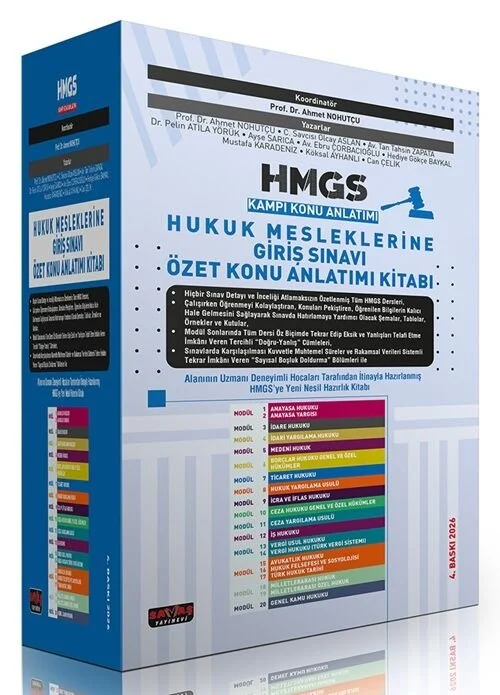 Savaş 2026 HMGS Kampı Özet Konu Anlatımı Modüler Set 4. Baskı - Ahmet Nohutçu Savaş Yayınları