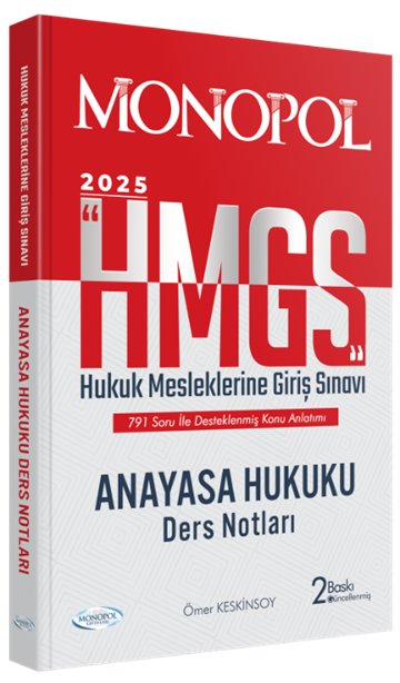 Monopol Yayınları 2025 HMGS Anayasa Hukuku Ders Notları