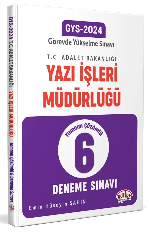 Data Yayınları Adalet Bakanlığı Yazı İşleri Müdürlüğü GYS 6'lı Deneme Sınavı