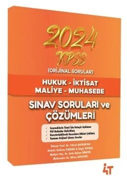 4T Yayınları KPSS A Grubu 2024 Sınavı Çıkmış Soruları Çözümlü